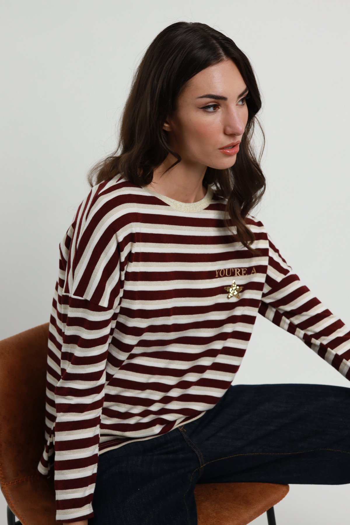 Maglia a righe hotsell