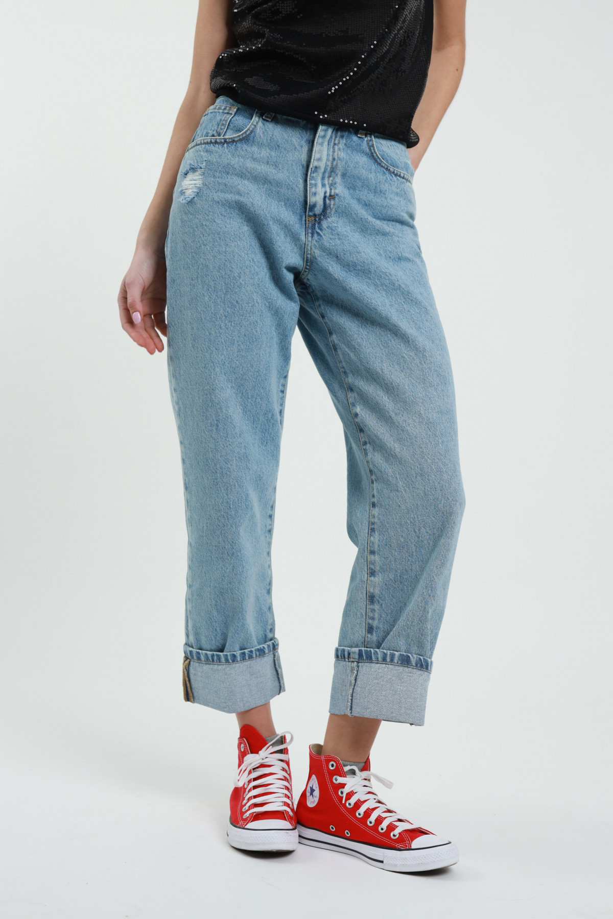 Cuffed Jeans