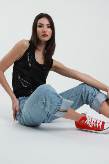 Cuffed Jeans