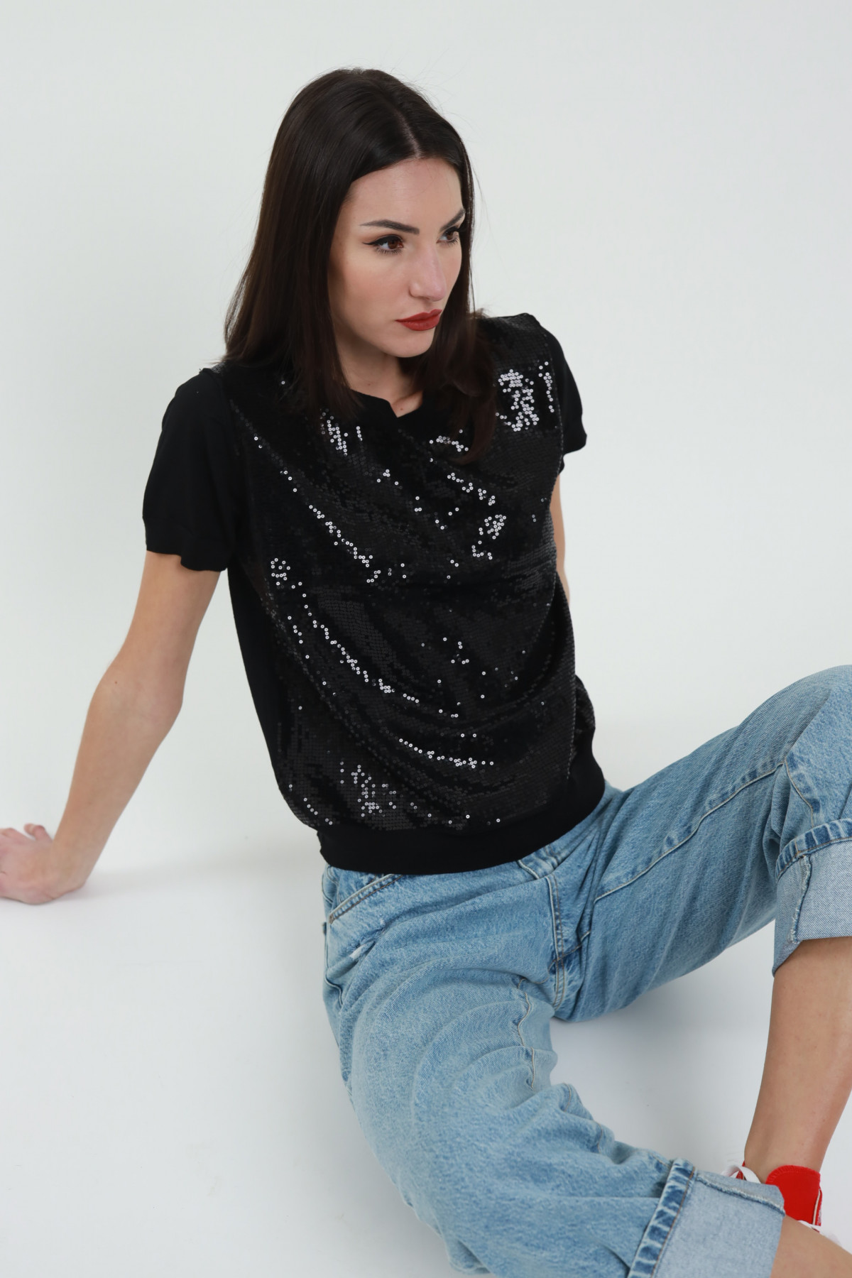 Sequined T-shirt