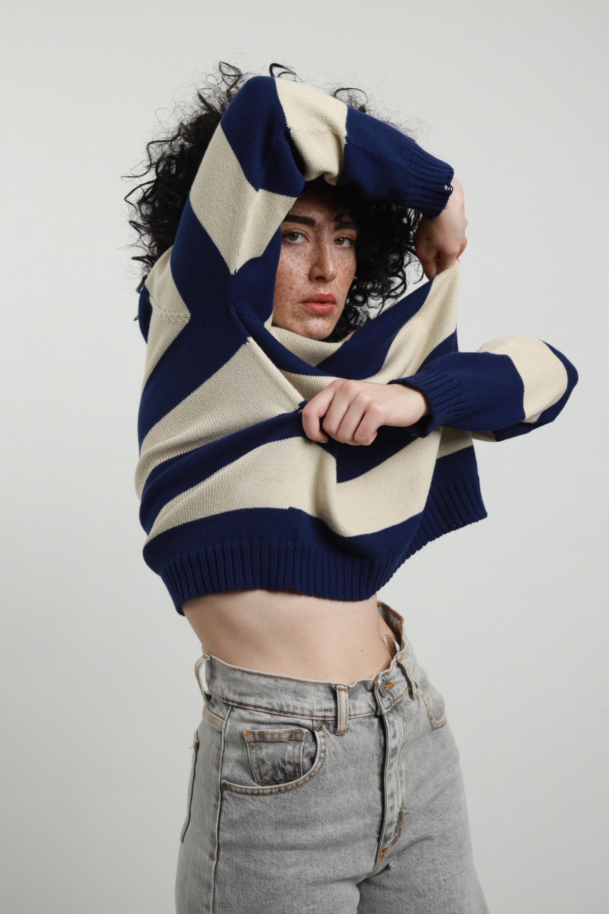 Pull Girocollo a Righe