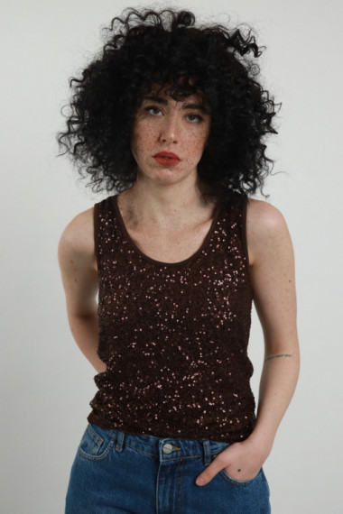Paillettes tank top