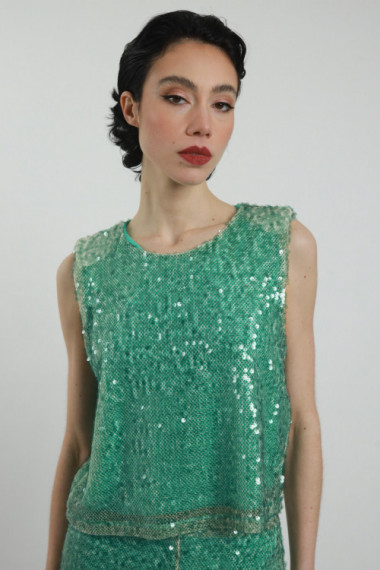 Crop Top Paillettes
