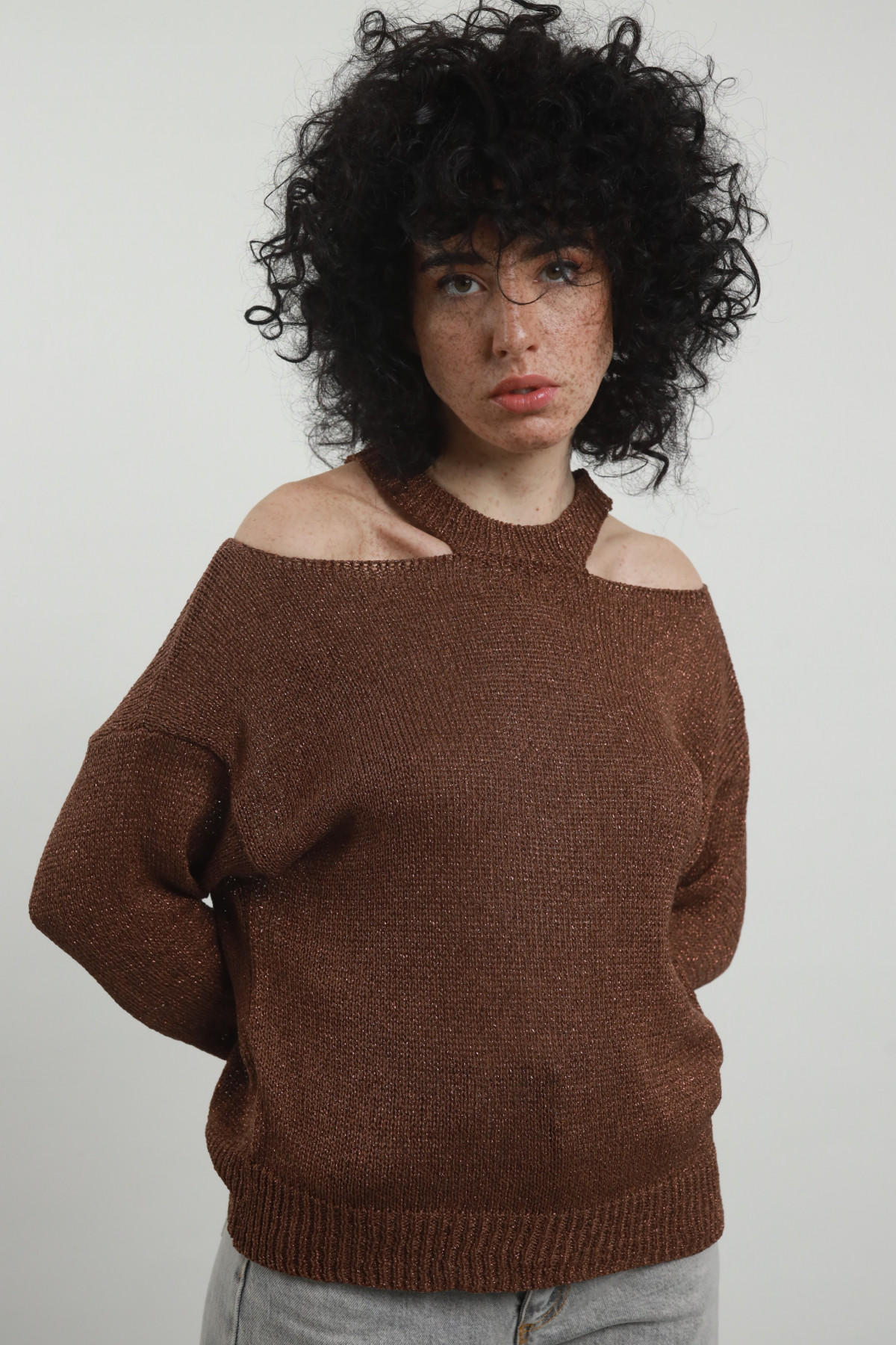 Maglioncino Cut-Out Lurex