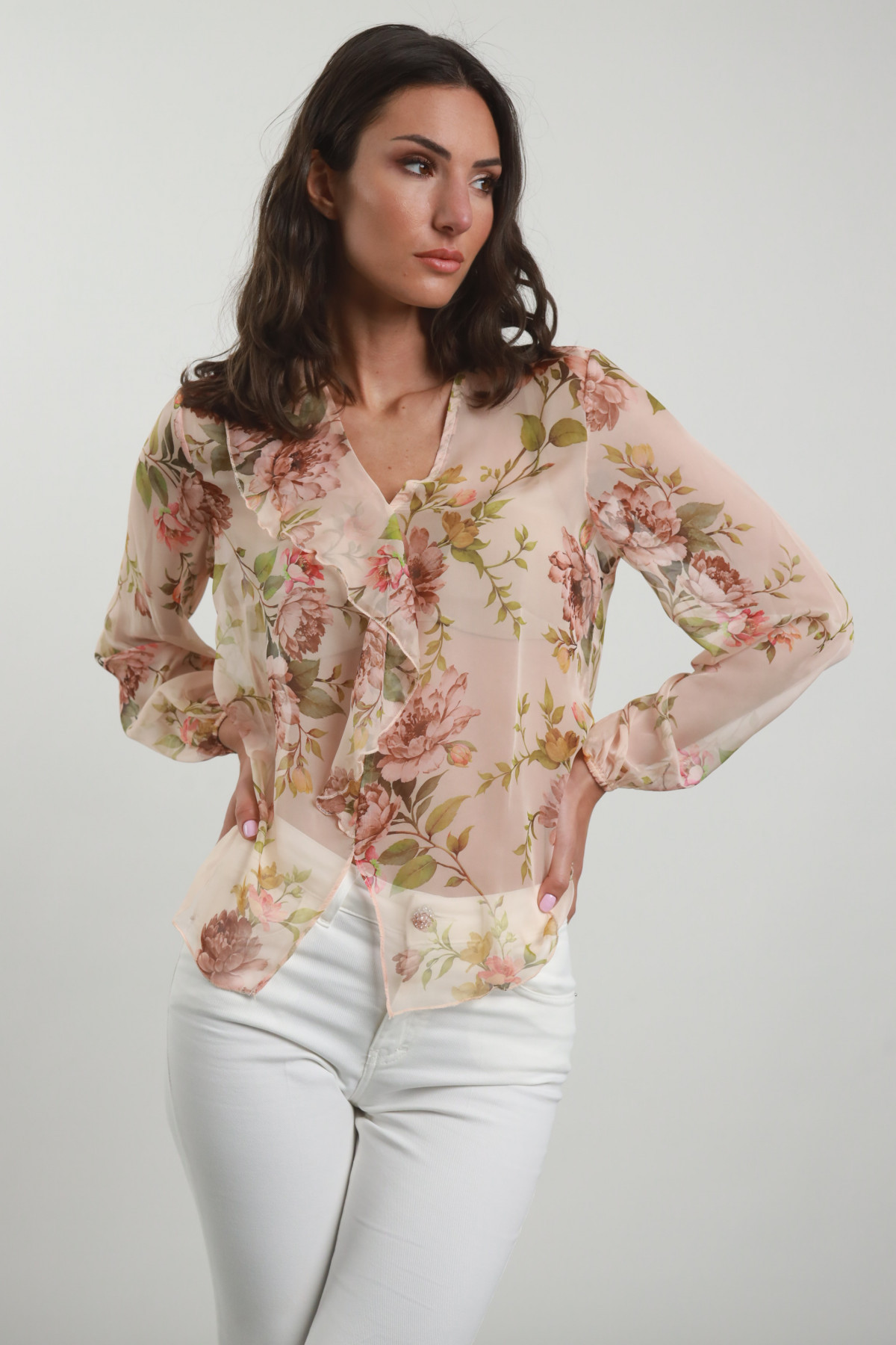 Camicia Rouches