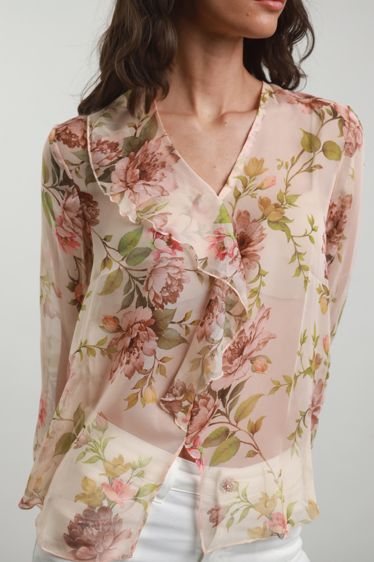 Camicia Rouches