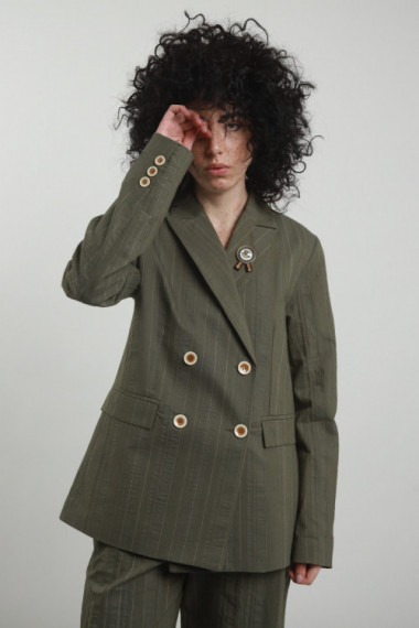 Blazer Doppiopetto Gessato