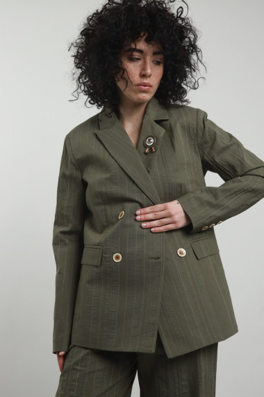 Blazer Doppiopetto Gessato
