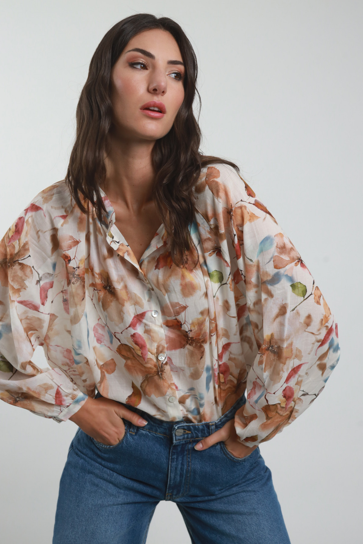 Korean shirt printing flower