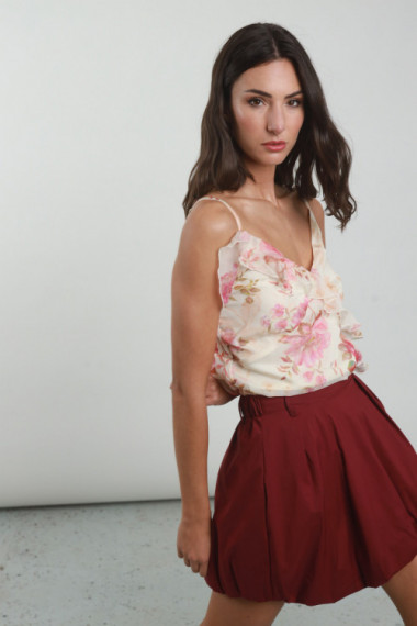 Top -Fiorato -Rouches