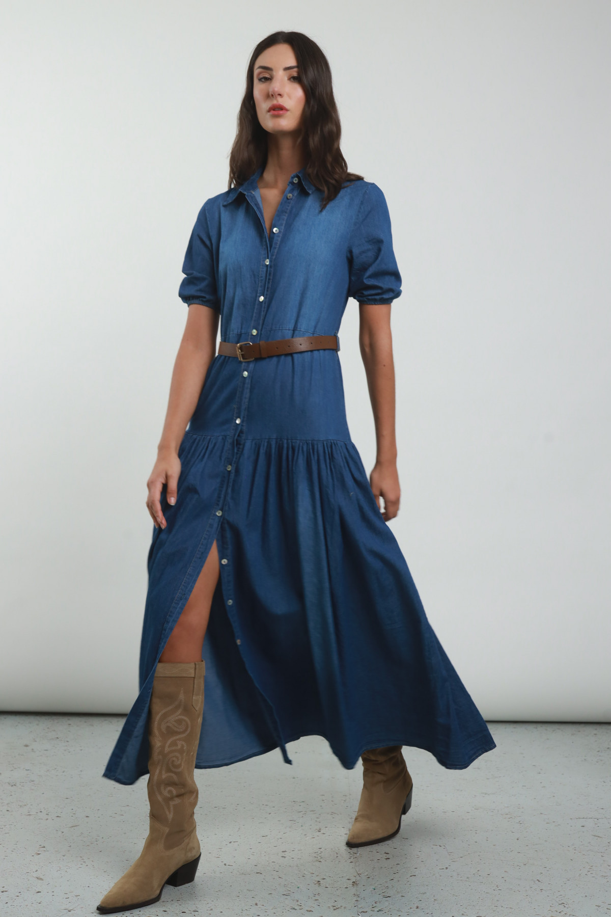 Chemisier in Chambray