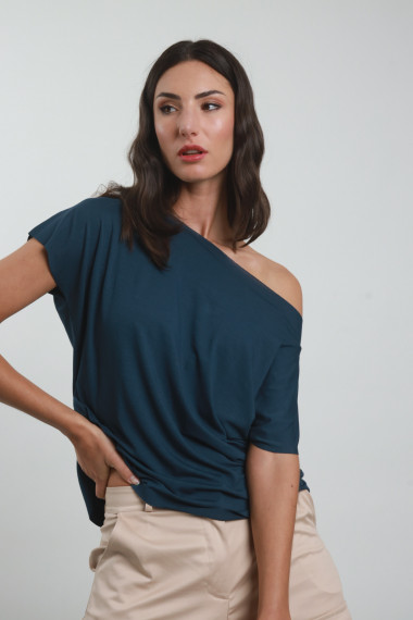 Maglietta fiocchetti 94%vi 6%ea