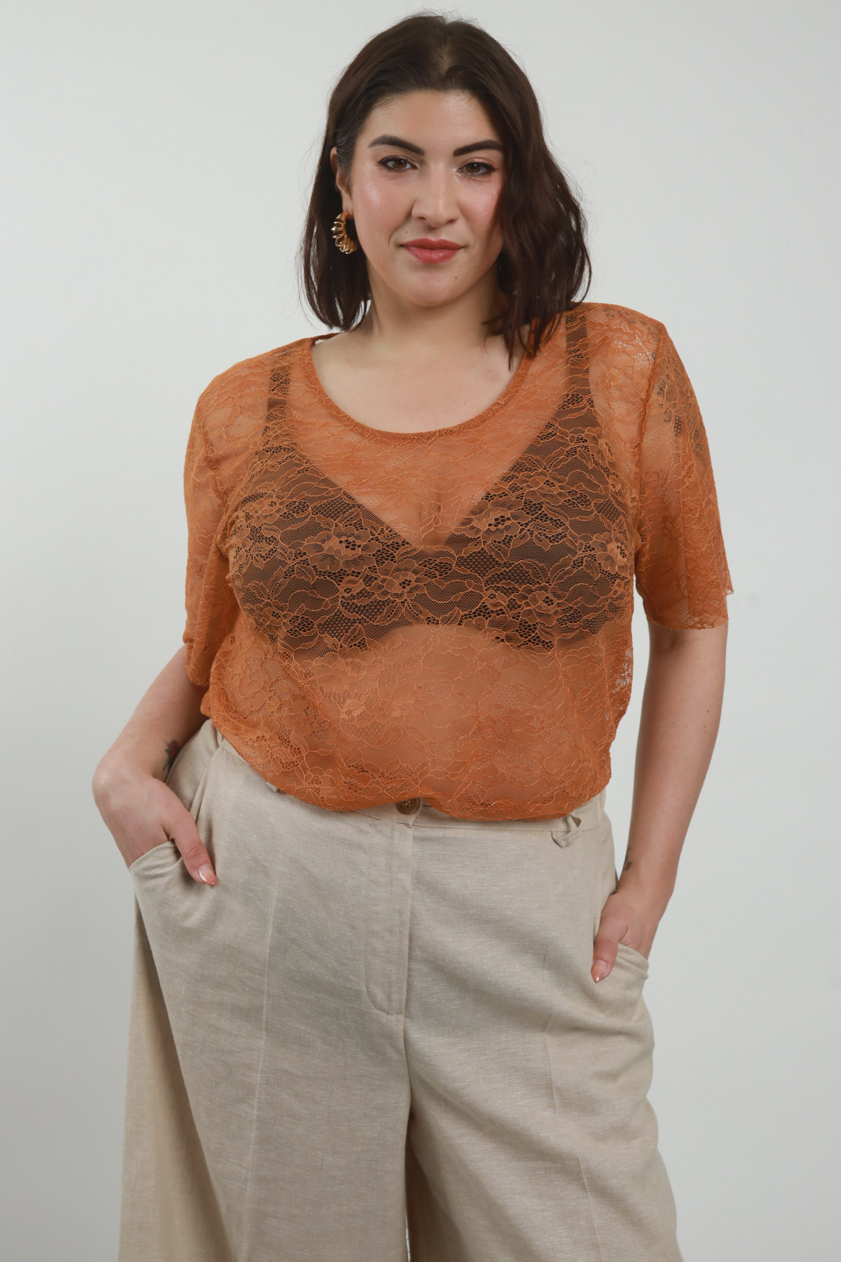 Susy Star - T -shirt lace