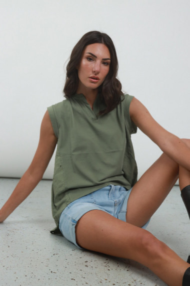 Seraphino Ausschnitt Bluse
