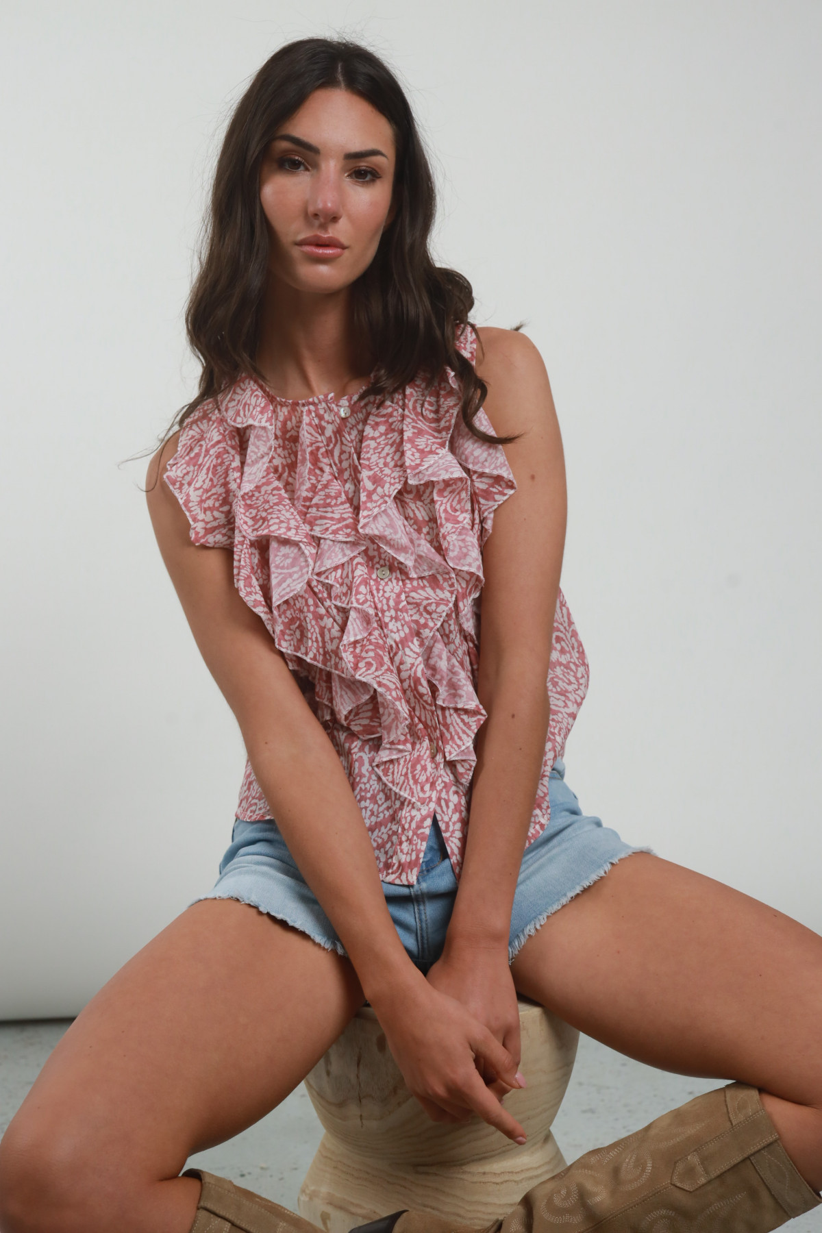 Camicia Smanicata Fantasia