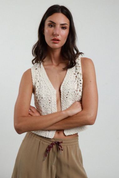 Crochet vest