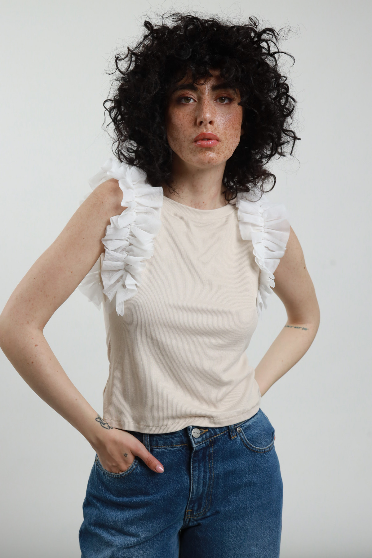 Canotta Dettaglio Tulle