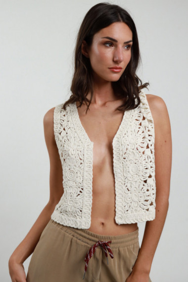 Crochet vest