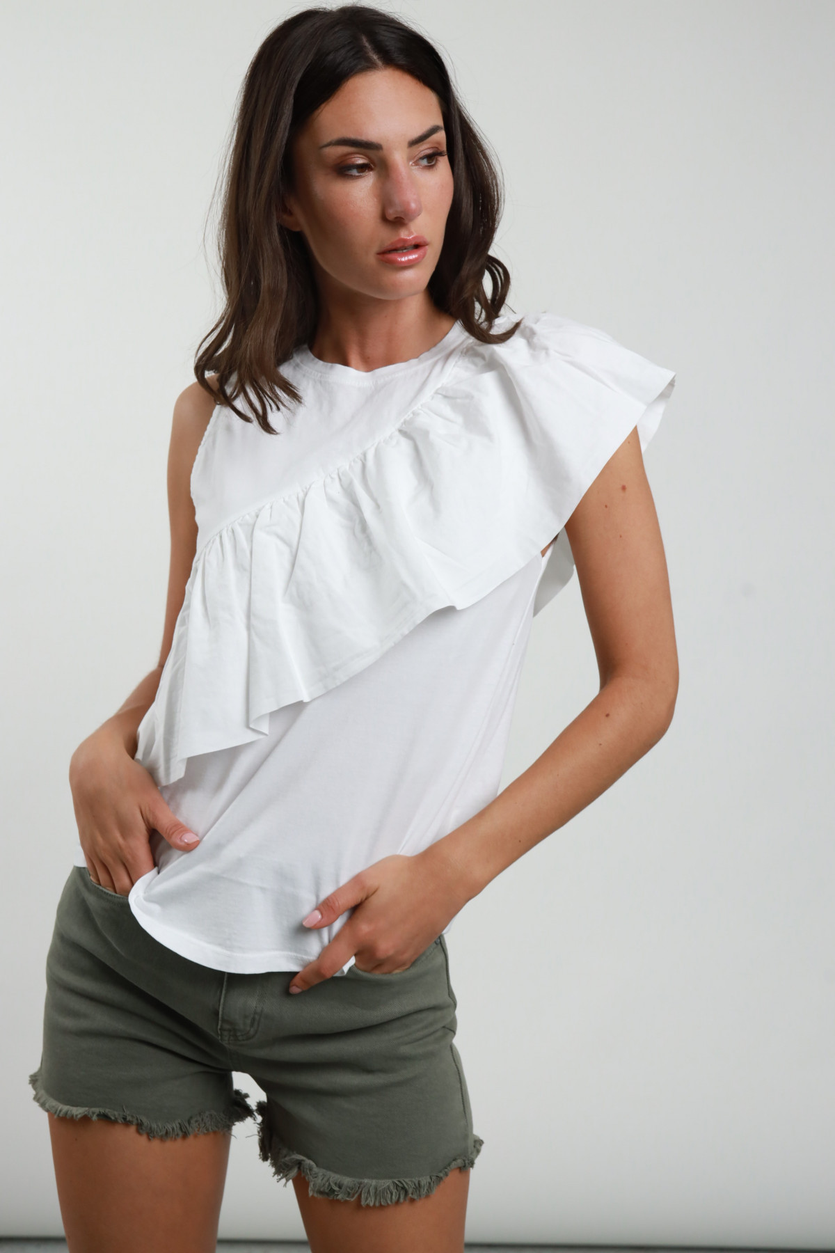 Rouches tank top