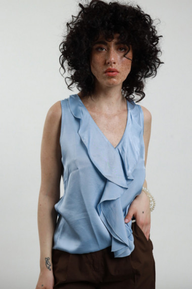 Tanktop mit Rouches