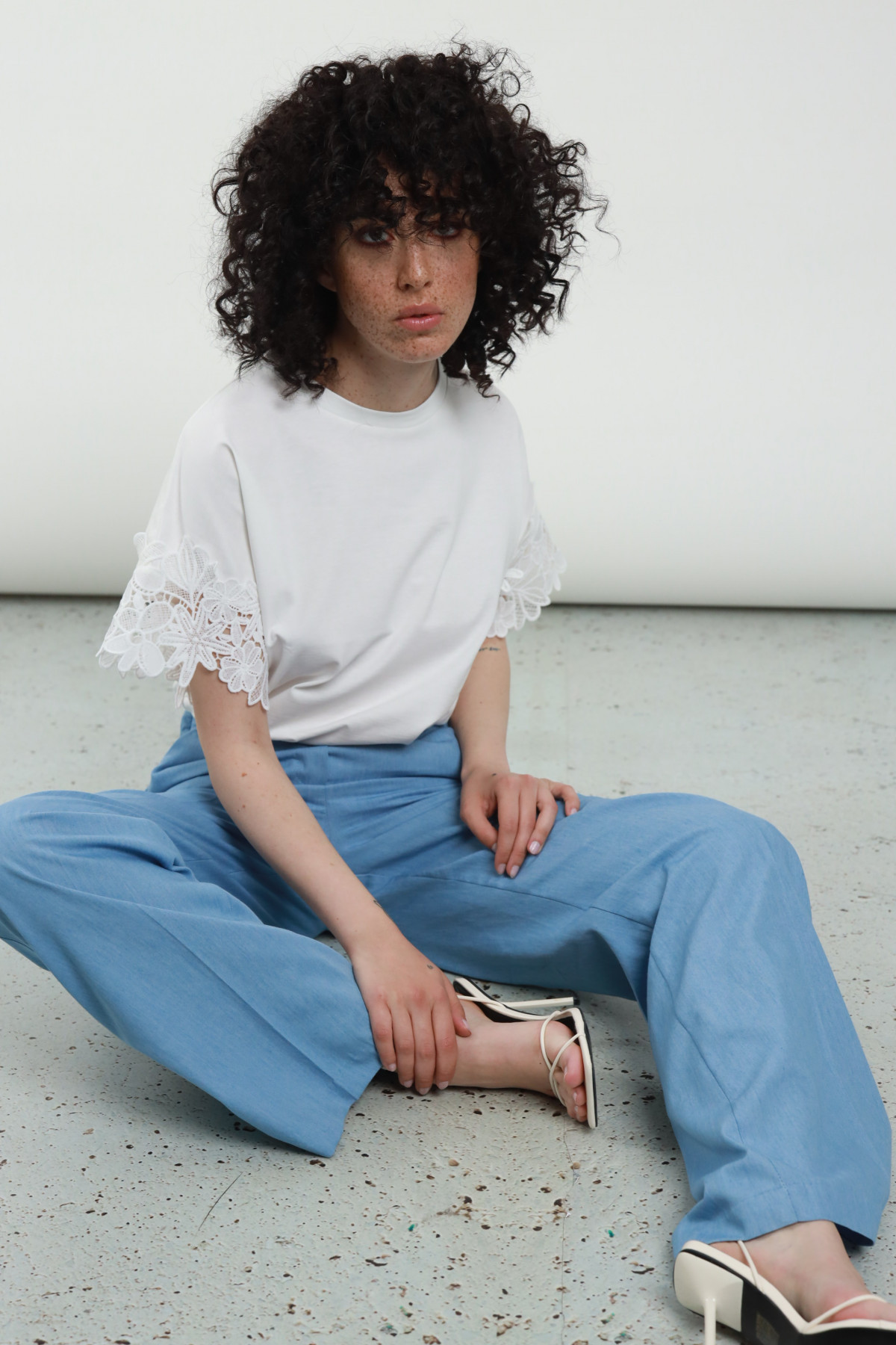 T-Shirt Maniche Macramè