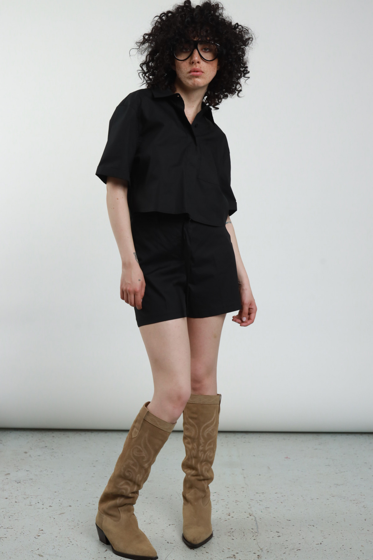 Shorts mit Gürtel
