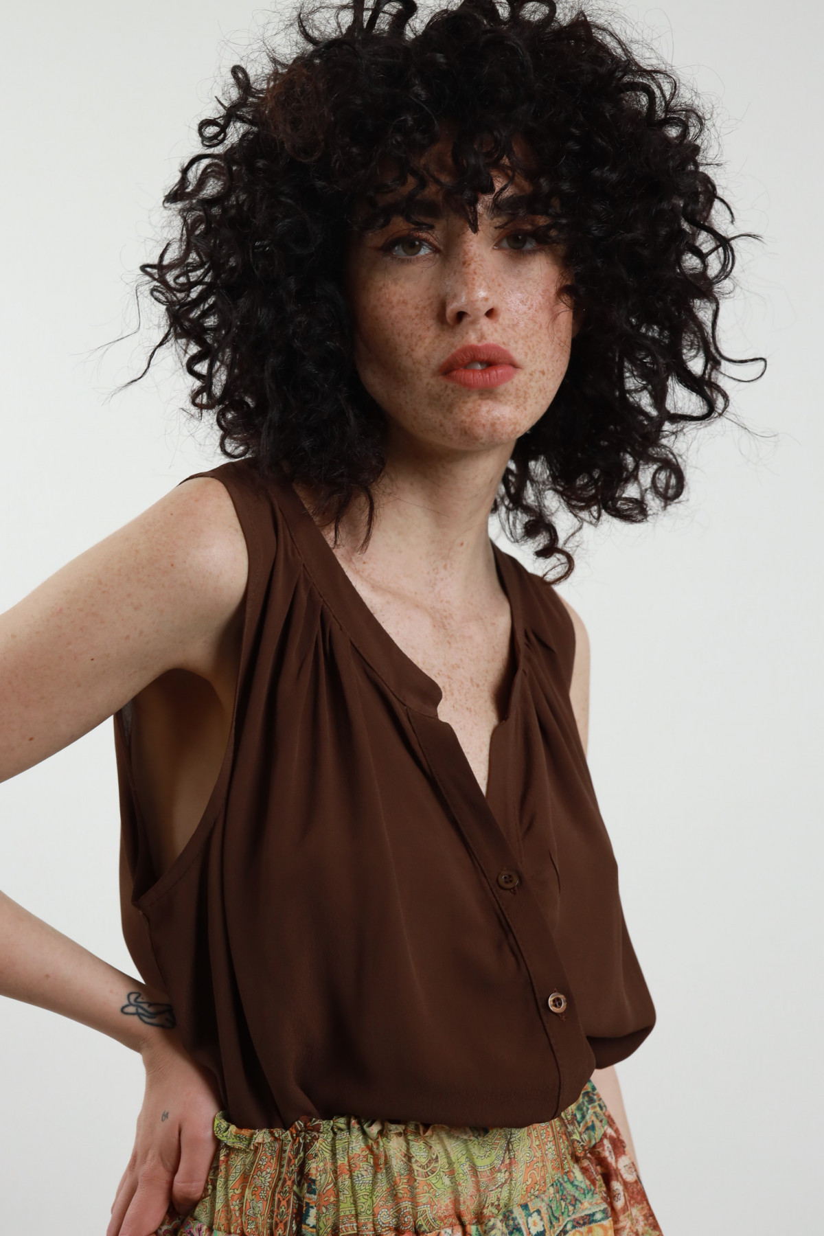 Camicia Scollo Coreana