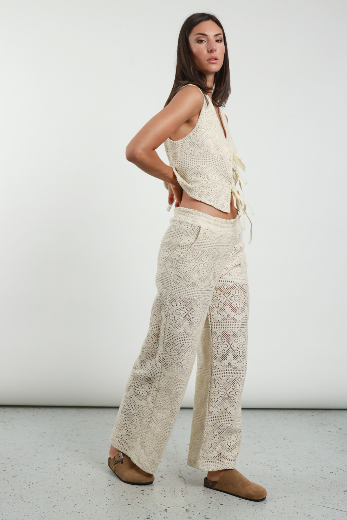 Pantaloni Crochet
