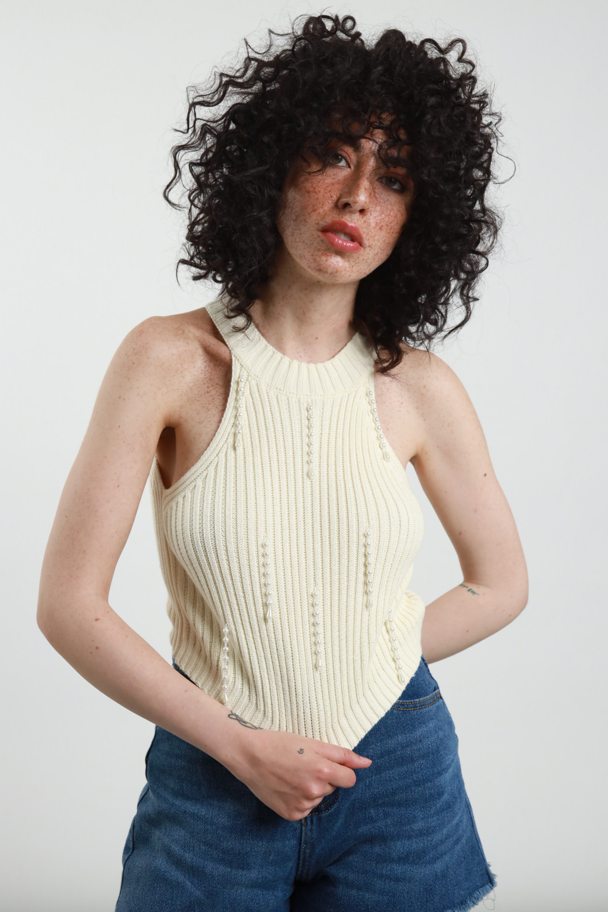Top maglia 100%co