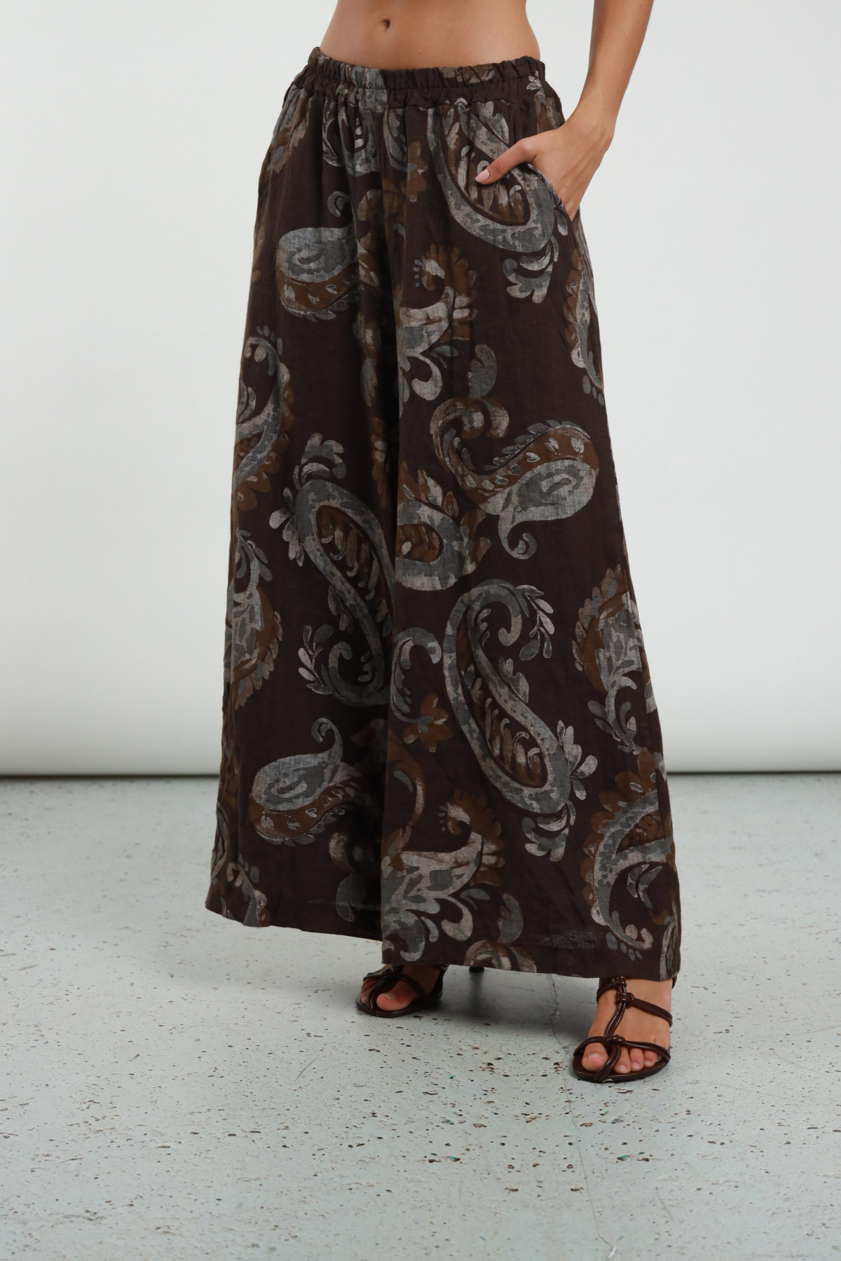 Pantalone Lino Stampato