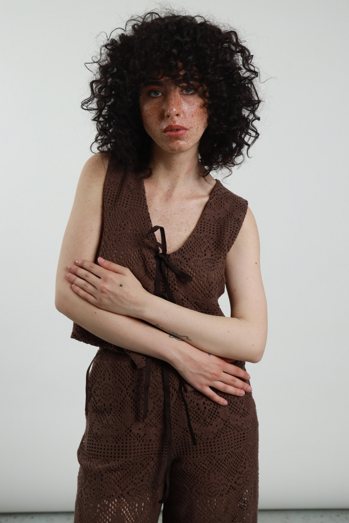Gilet crochet 100%co