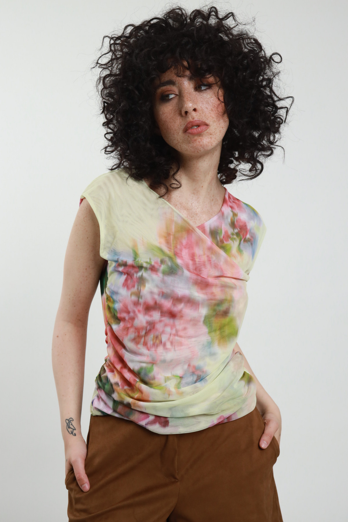 Top Tulle Fiori