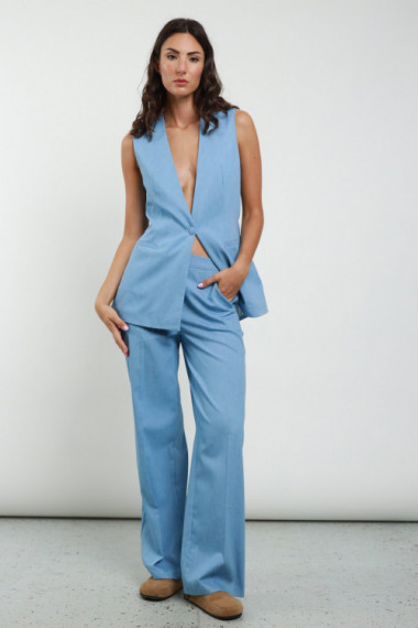 Pantaloni Chambray