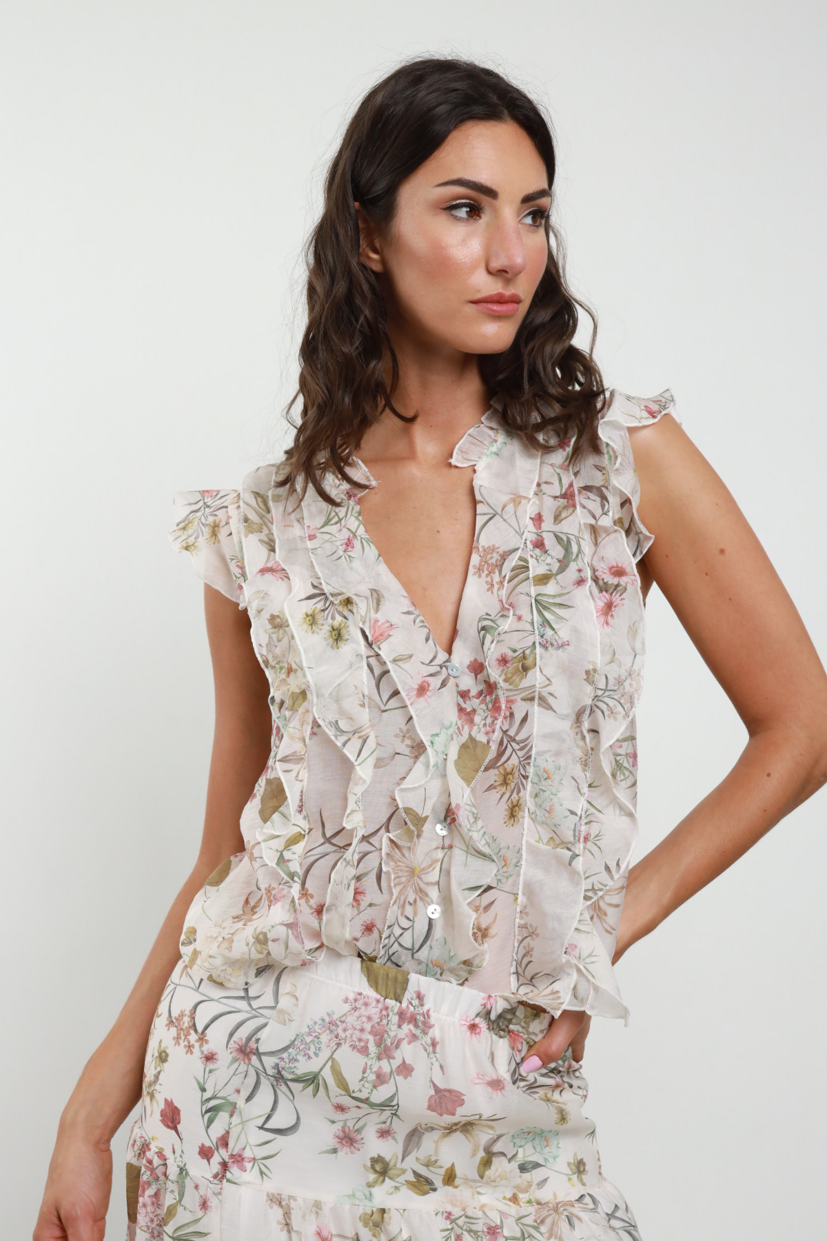 Camicia Fantasia Maniche Corte