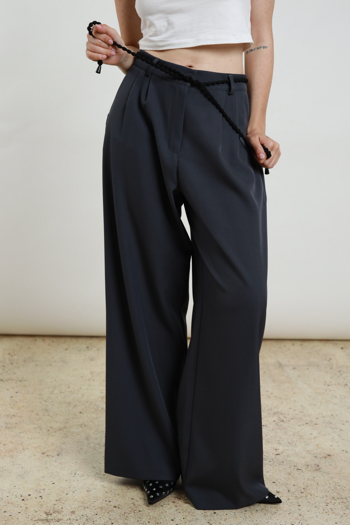 Pantalone c/pences 96%pl 4%ea