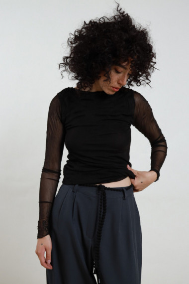 Maglia Tulle Lurex