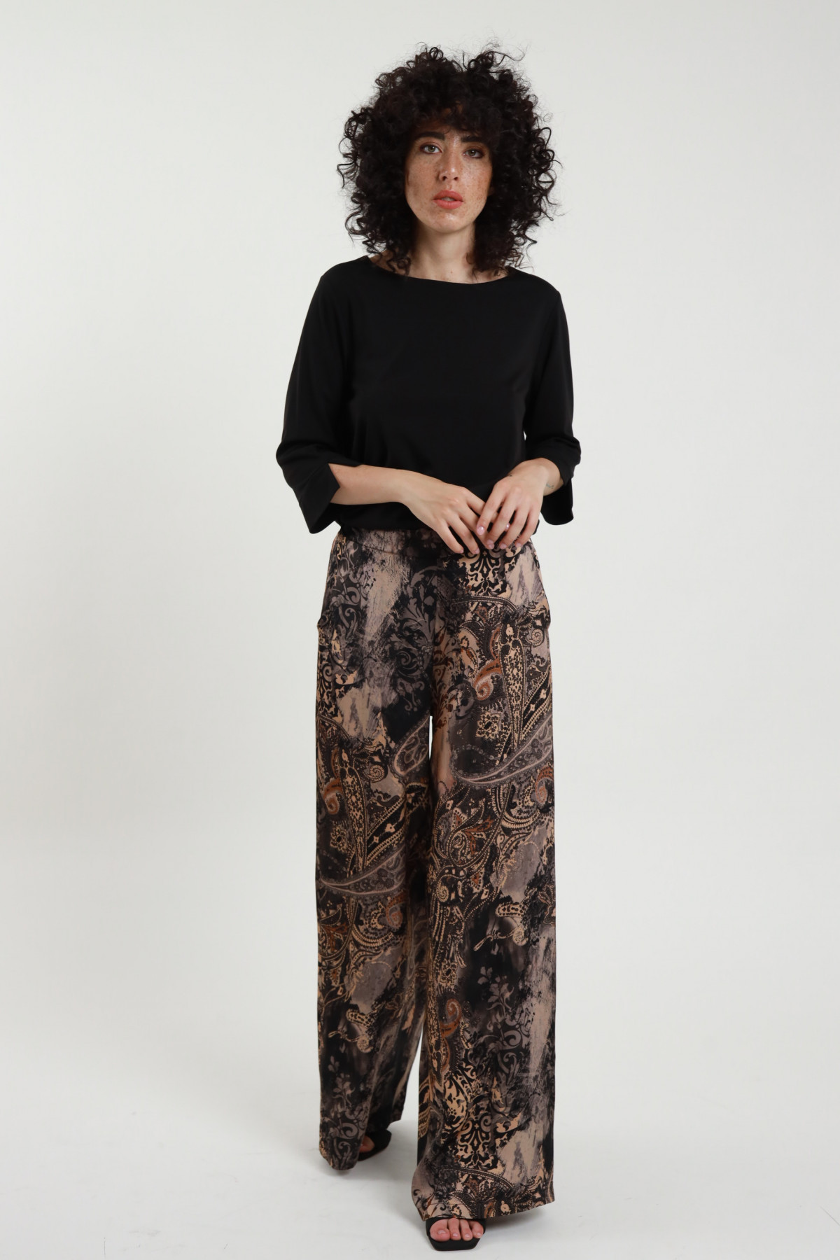 Pantaloni Satin in Fantasia