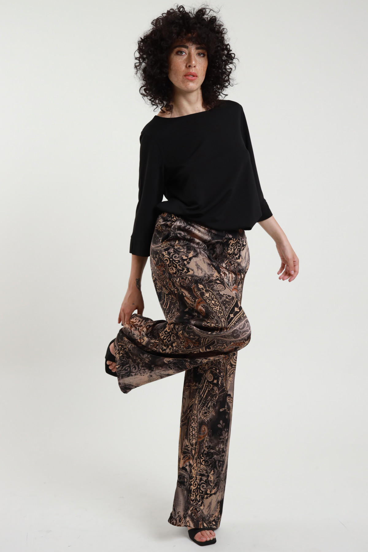 Pantaloni Satin in Fantasia