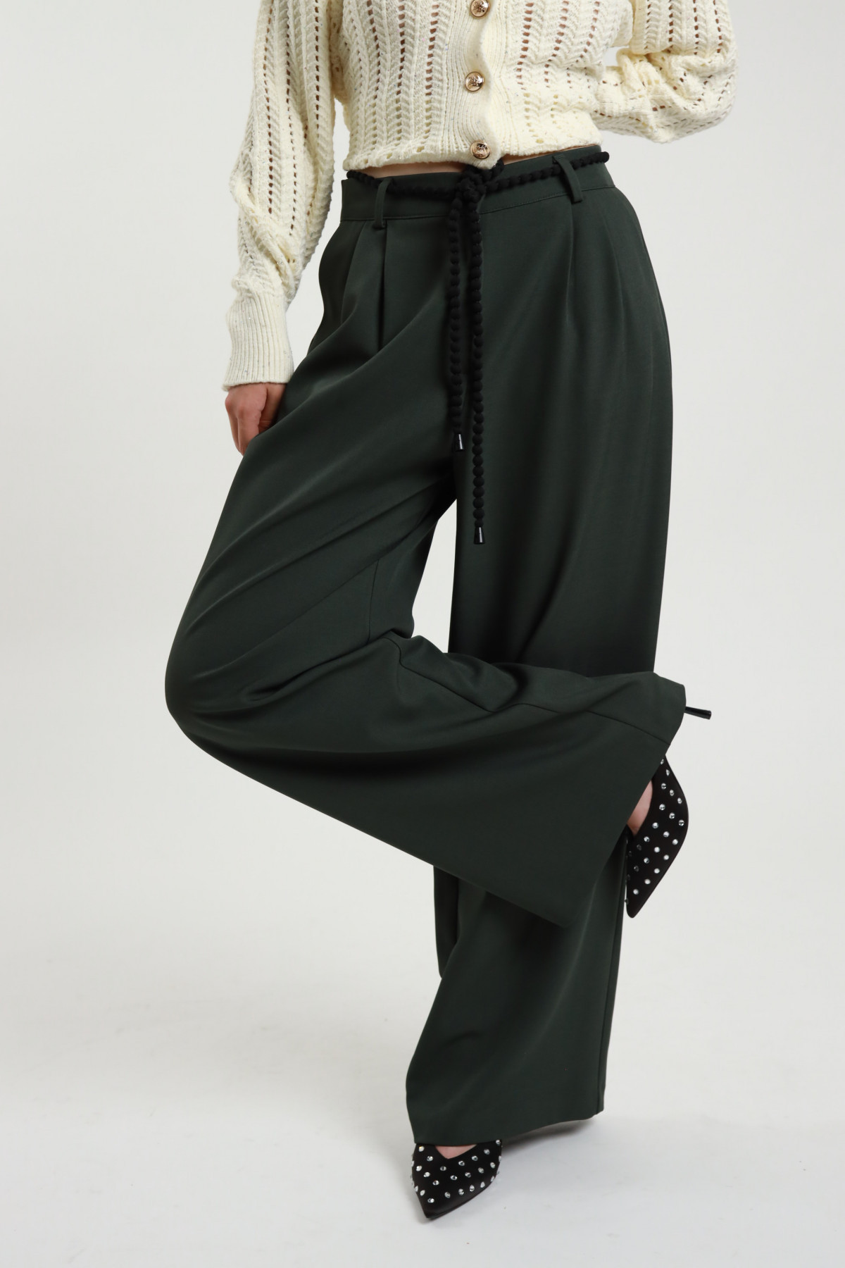 Pantalone c/pences 96%pl 4%ea