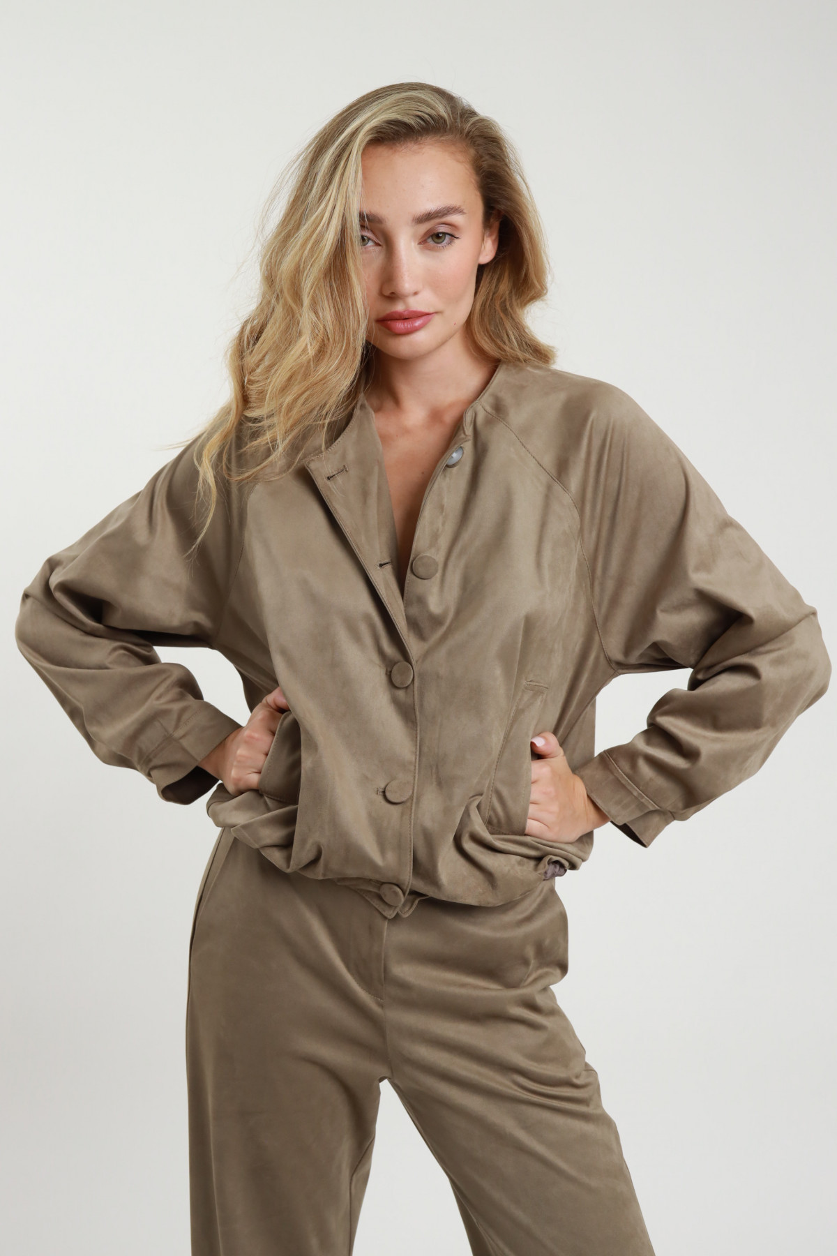 Bomber Scamosciato