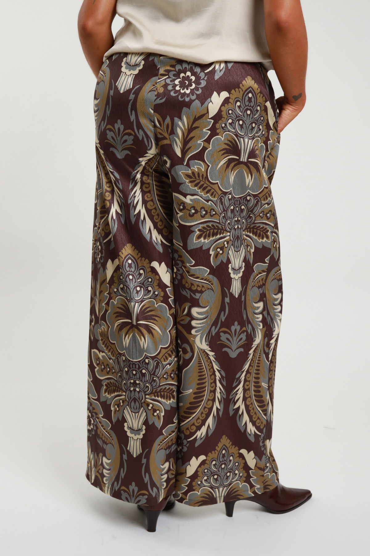 Pantalone fantasia 96%pl 4%ea
