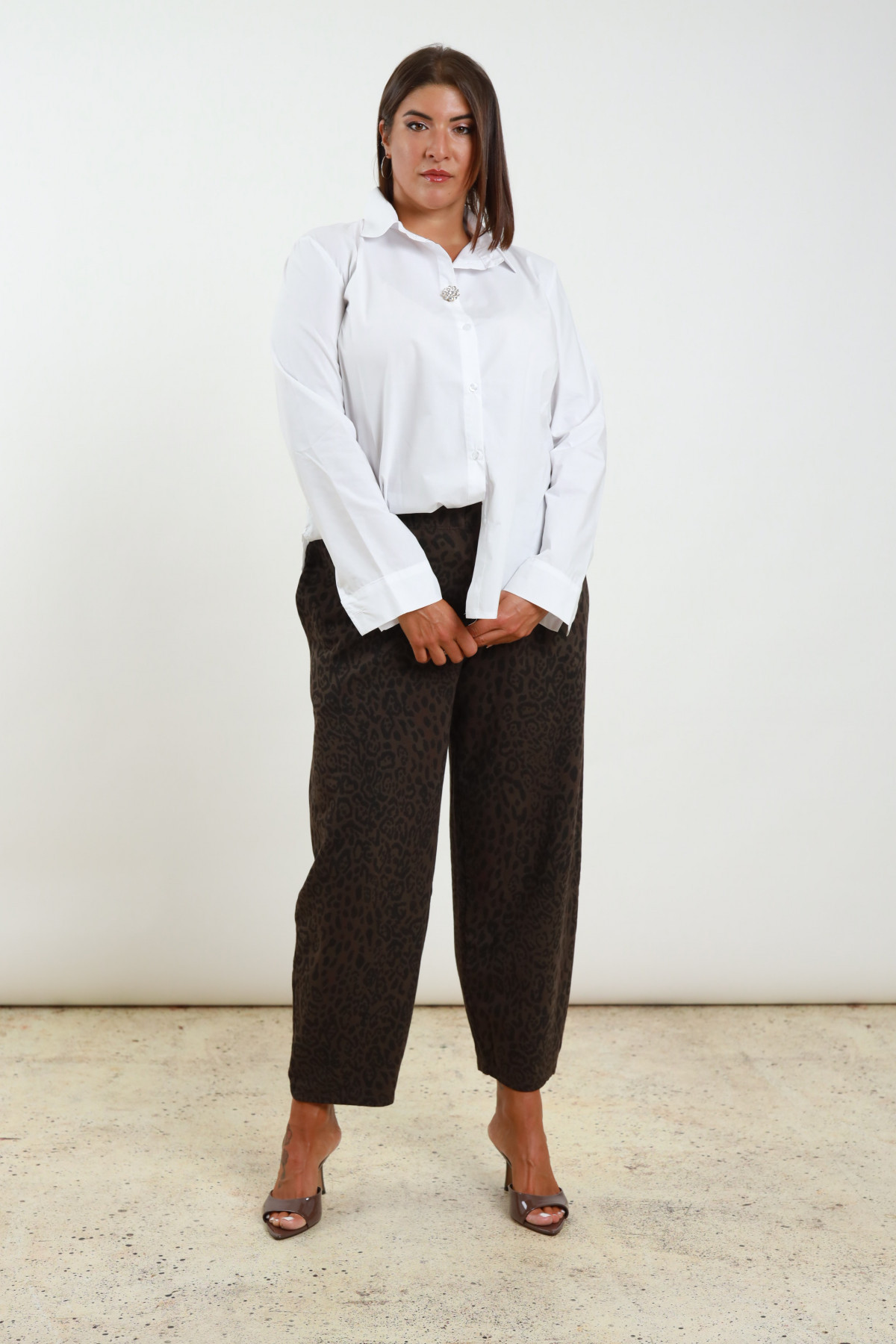 Pantalone maculato 95%co 5%ea