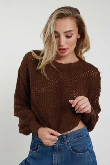 Maglia Crop Traforata