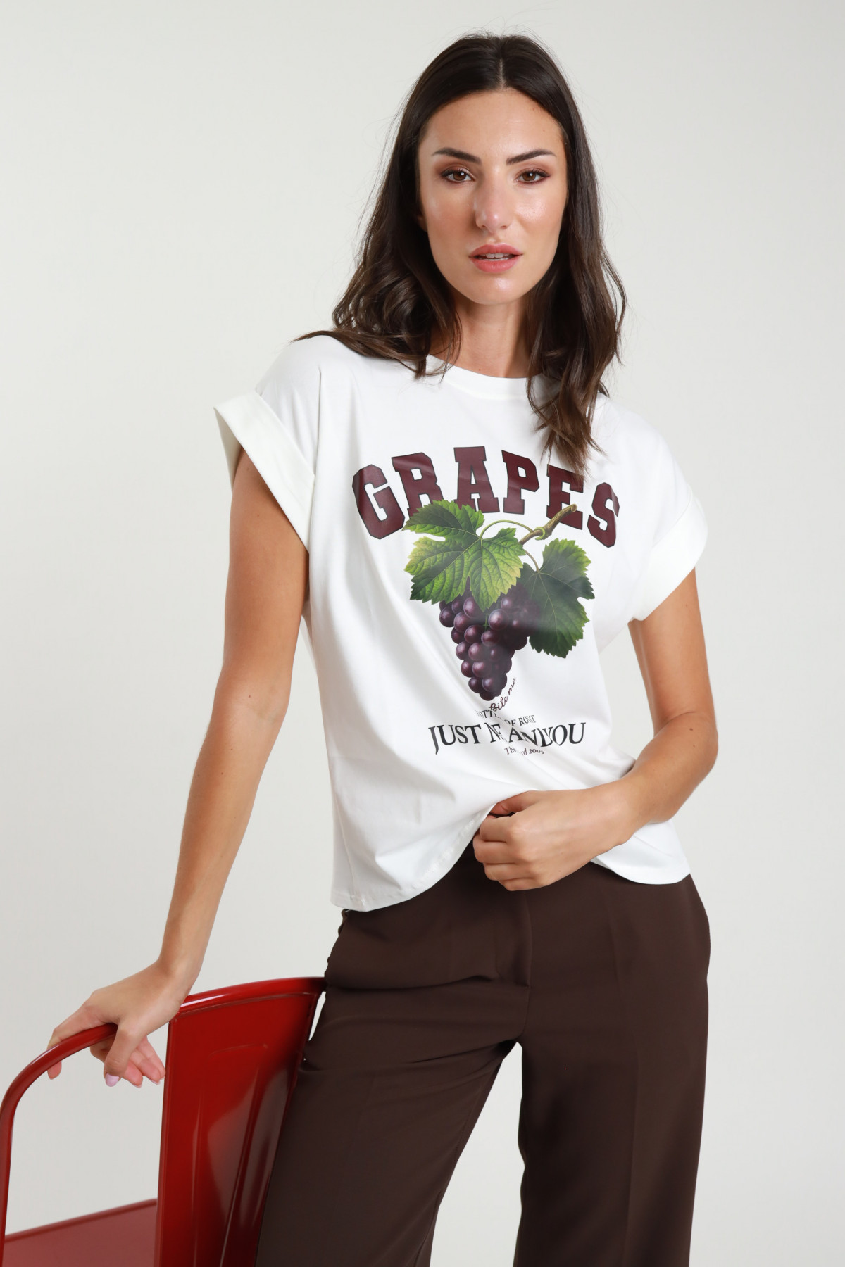 Trauben Druckt-Shirt