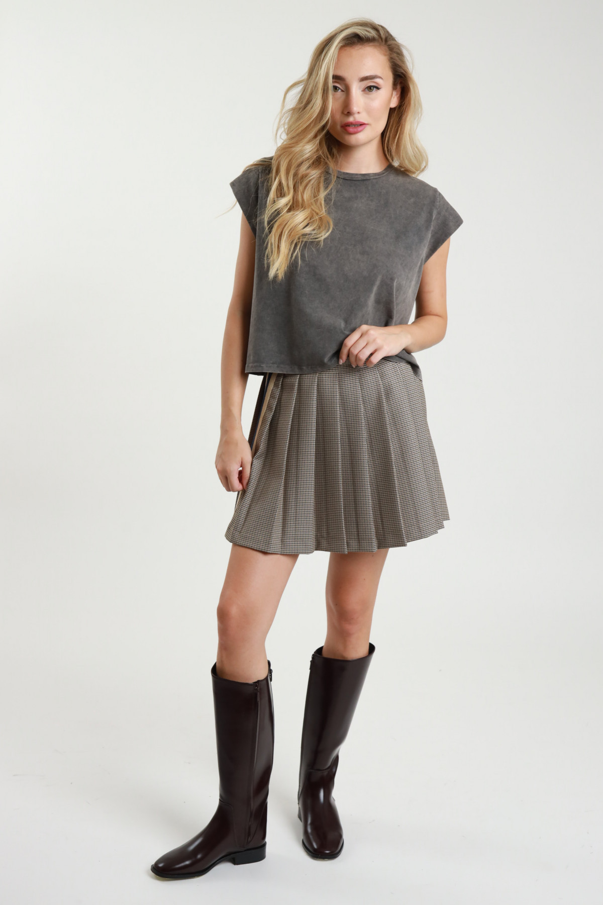 Miniskirt Plissè