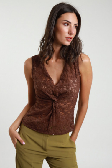 Top Pizzo Incrociato