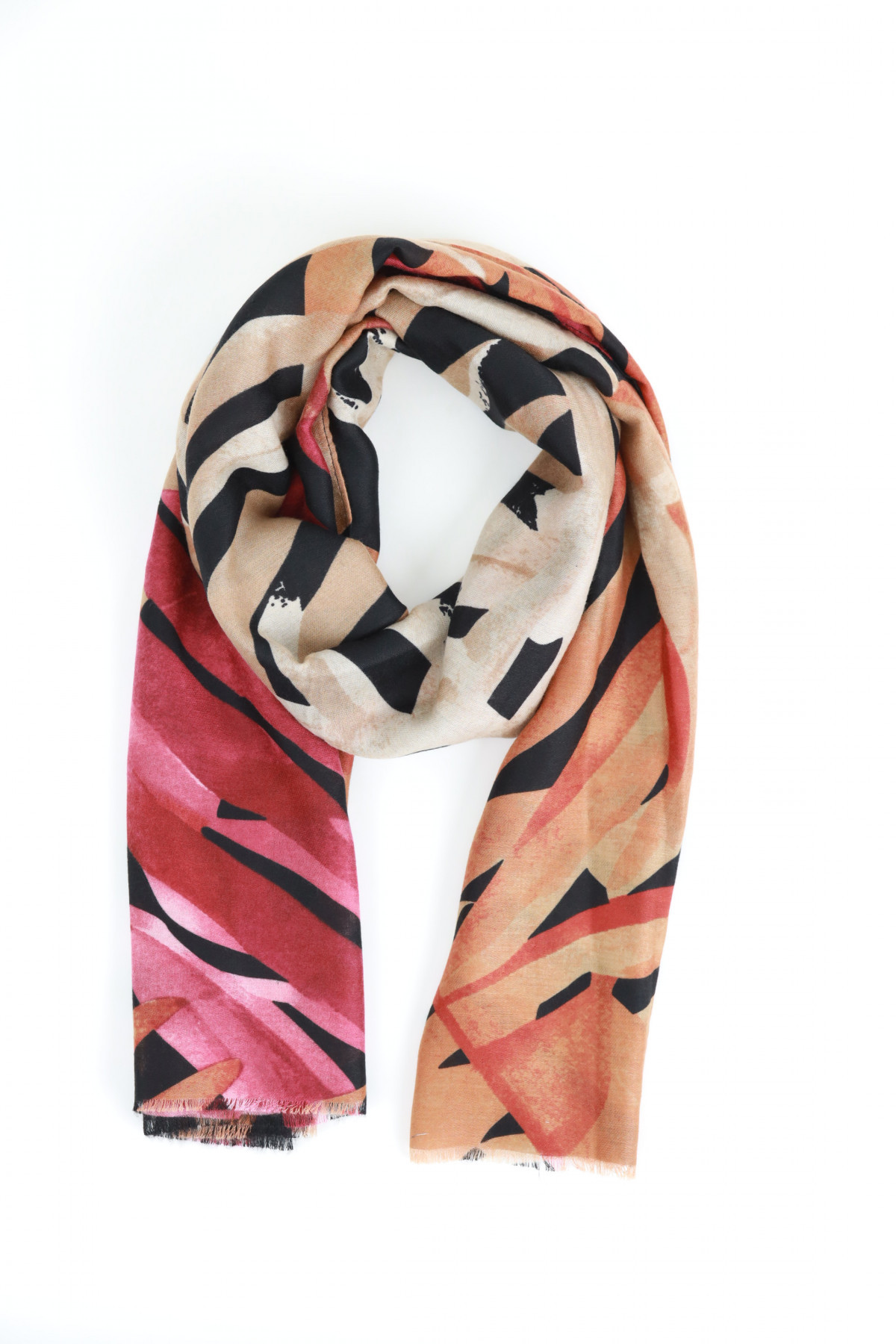 Stola Foglie Multicolor