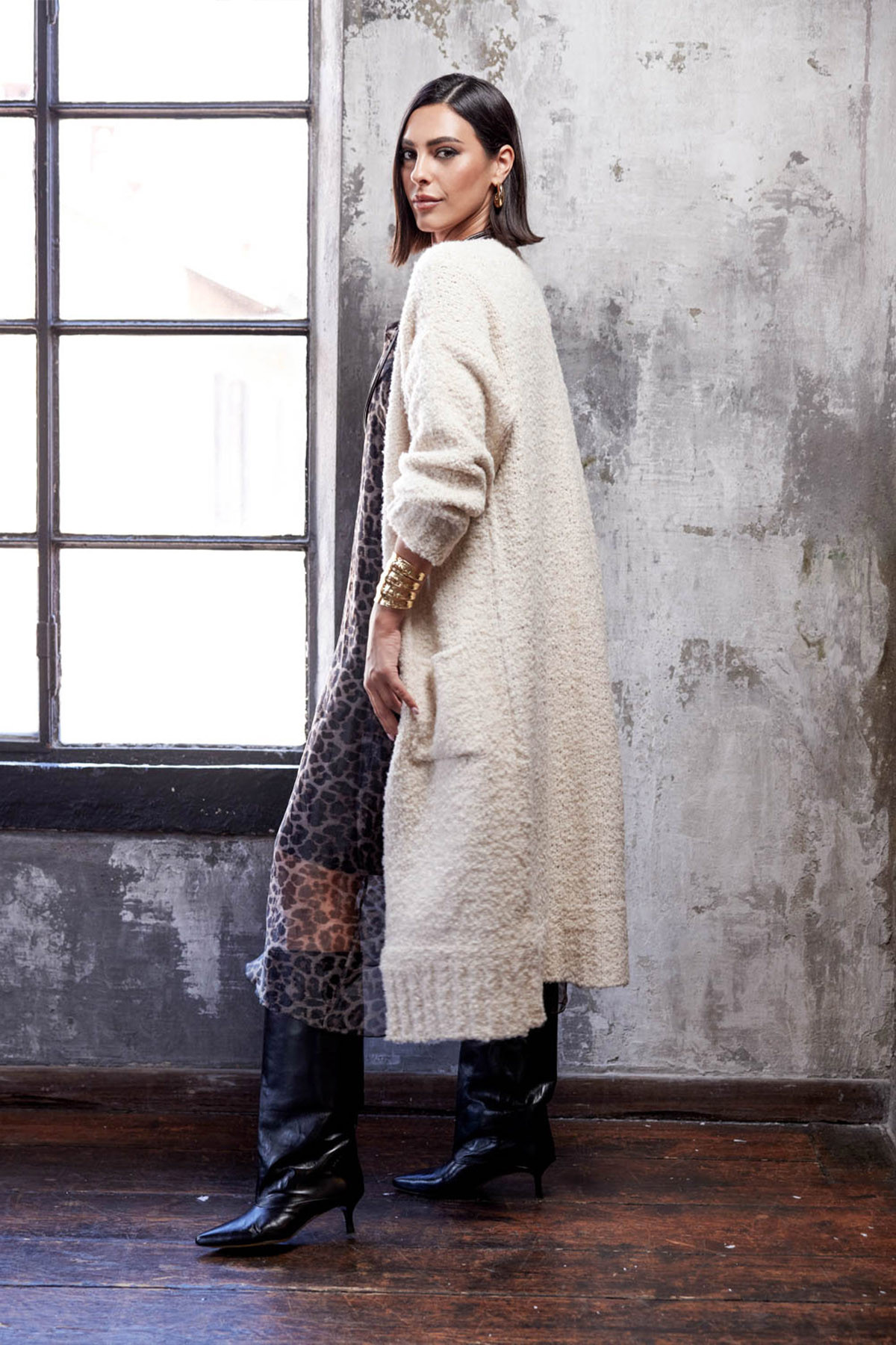 Cardigan Boucle