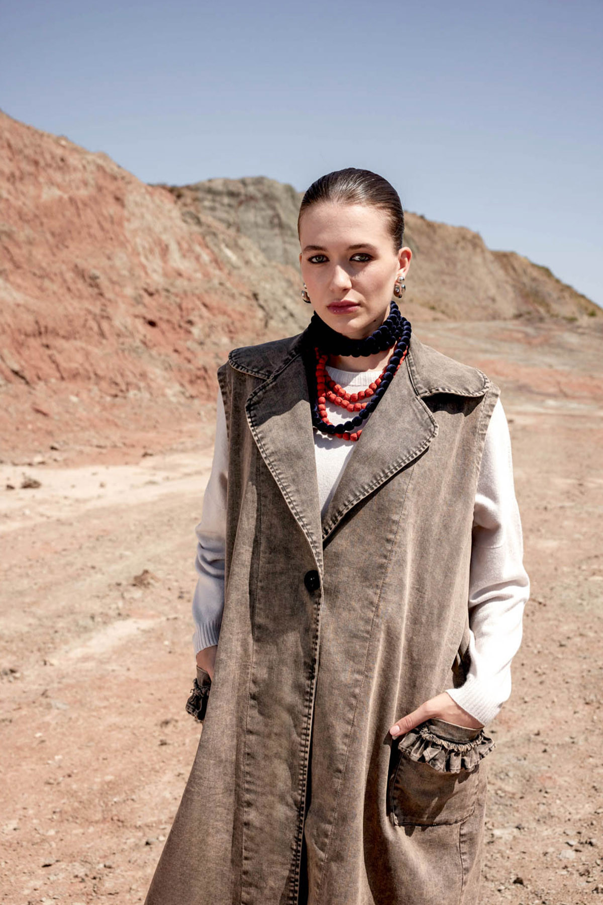 Susy Star - Gilet Marmorizzato