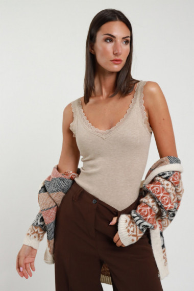 Lace tank top